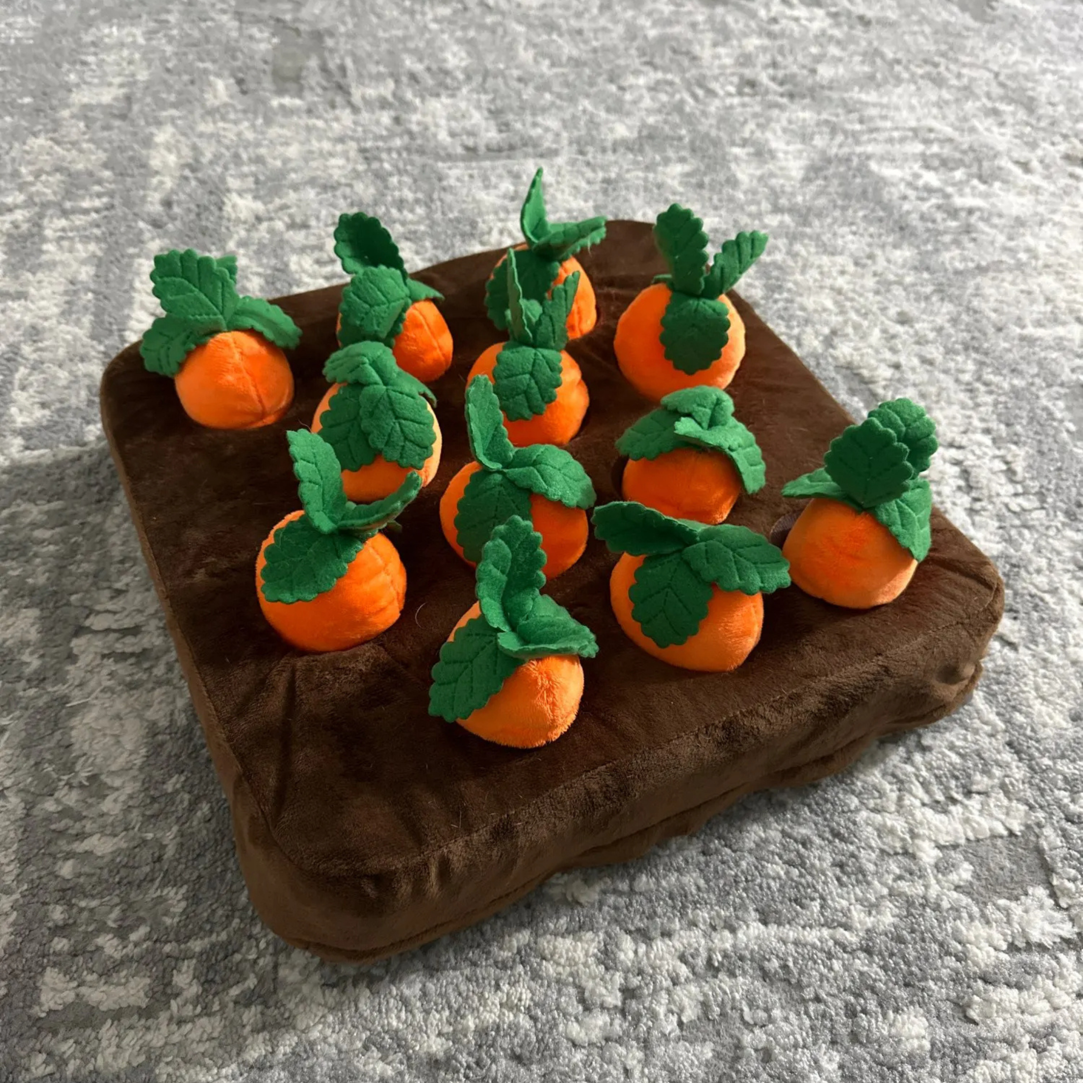 Snuffle Mat Plush Carrot Toy